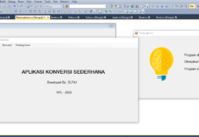 Contoh Penggunaan WinForm C# pada App Konversi Sederhana