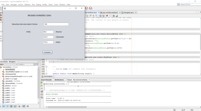 Konversi Suhu Sederhana dengan Java