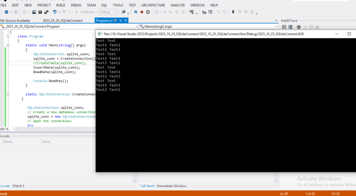 sqlite_connection_inCsharp
