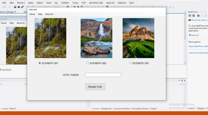 Aplikasi Vote Sederhana dengan WinForm C#