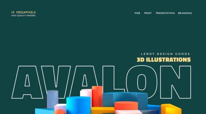 Aset Gambar Bentuk Abstract 3D